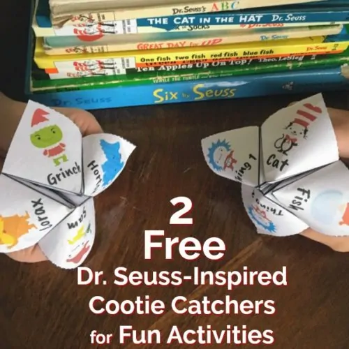 Get your 2 free Dr. Seuss-Inspired Cootie Catchers for fun activities with kids.