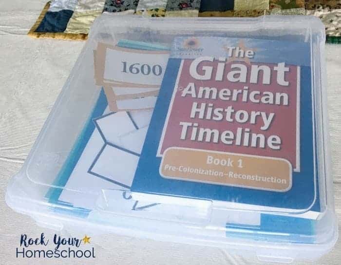 You can easily add interactive learning fun to your homeschool with this American history timeline resource.