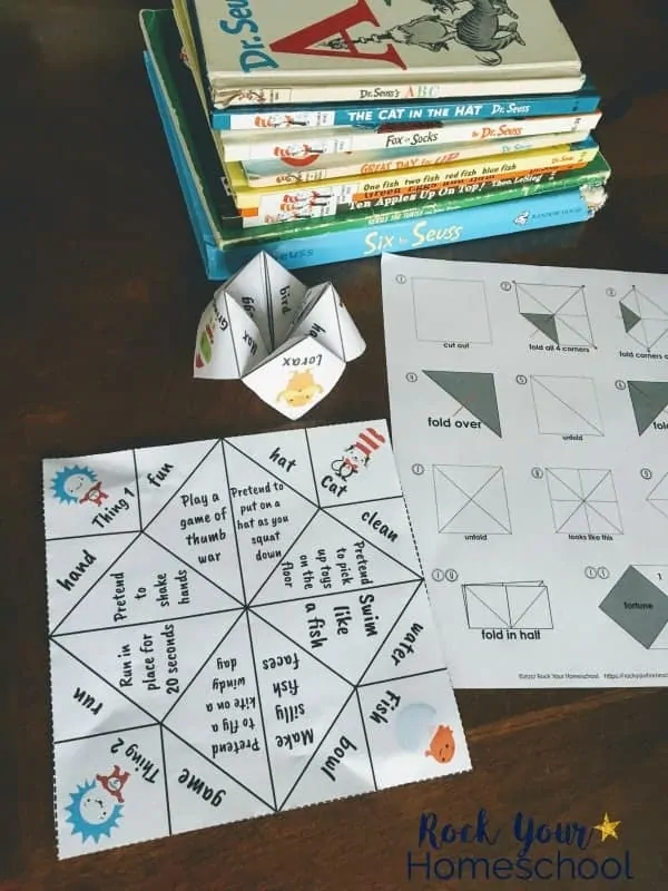 Your kids will love these Dr. Seuss-Inspired cootie catchers.