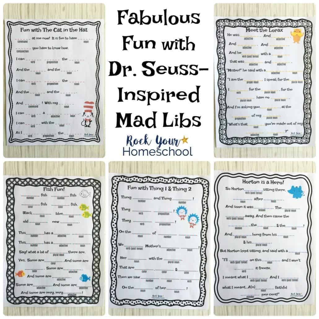 Fabulous Fun with Free Dr. Seuss-Inspired Mad Libs - Rock Your Homeschool