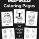 Five examples of free printable Star Wars coloring pages with Rs-D2, Boba Fett, C-3PO, and others.