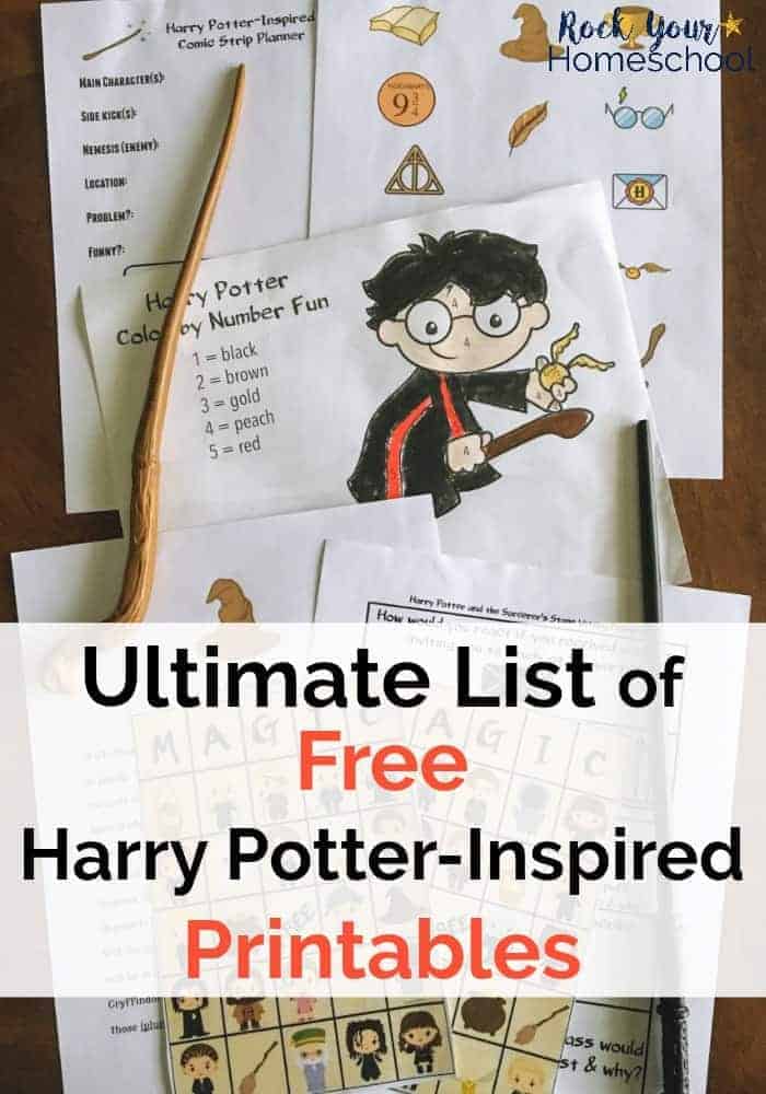 Harry Potter-Inspired Printables (Free): Mega List for Magical Fun