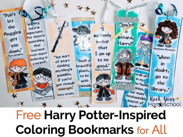 beweeglijkheid Instituut patrouille Harry Potter-Inspired Coloring Bookmarks - Rock Your Homeschool