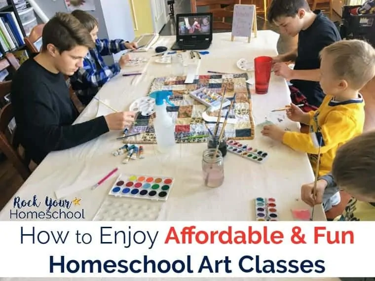 How to Enjoy Affordable & Fun Homeschool Art Classes with Your Kids