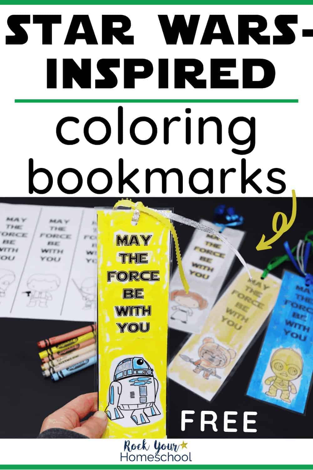 Free Star Wars-Inspired Coloring Bookmarks for Kids