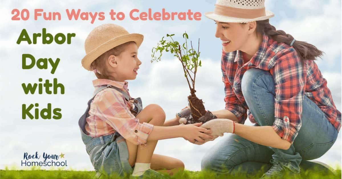 These 20 fun ways to celebrate Arbor Day with Kids will be a huge hit & help kids appreciate trees & our environment.