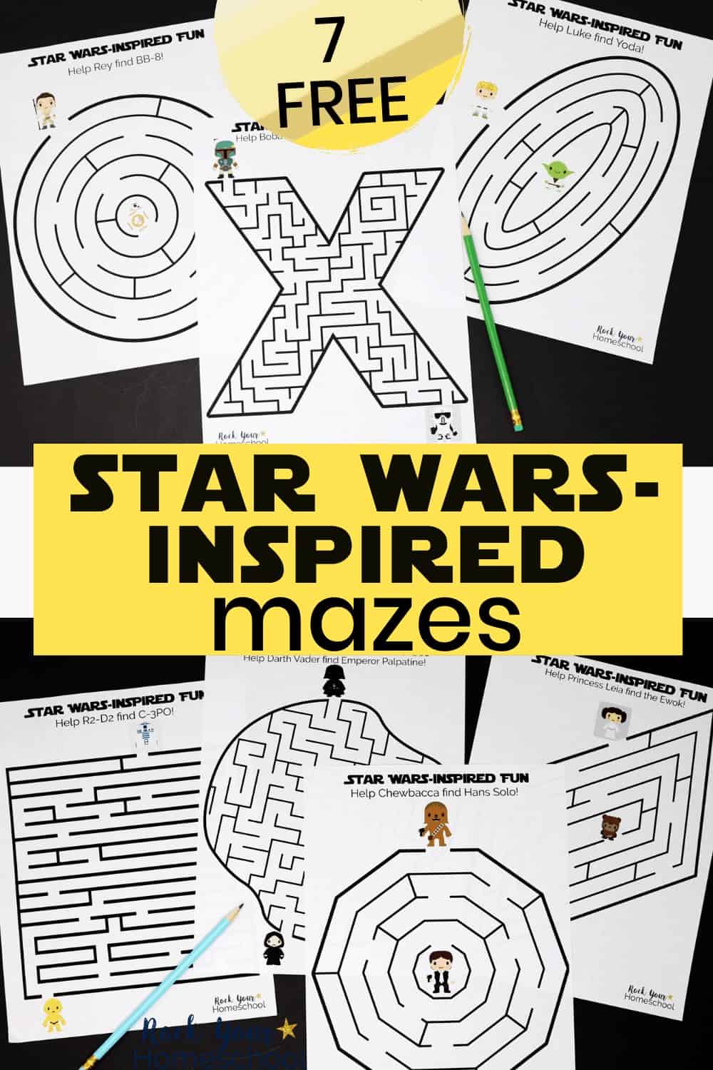 7 Free Star Wars-Inspired Mazes for Stellar Fun
