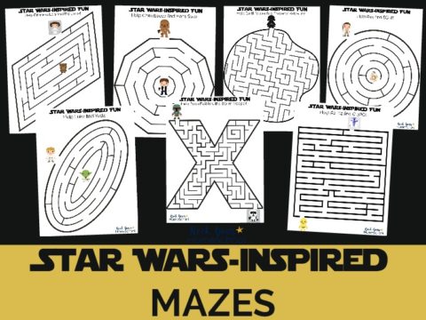 Star Wars-Inspired Mazes for Stellar Fun Activities (7 Free)