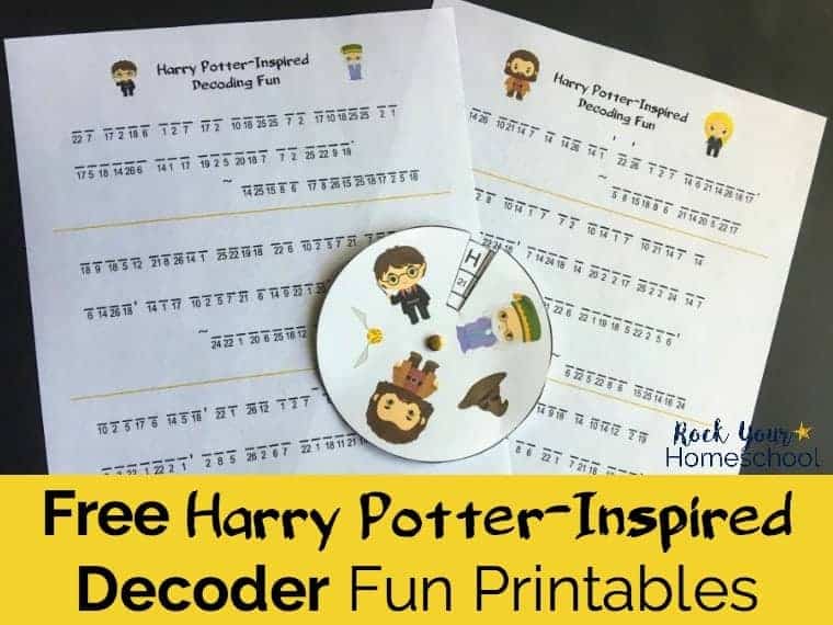 Add a touch of magic to your learning fun with these free Harry Potter-Inspired decoder fun printables.