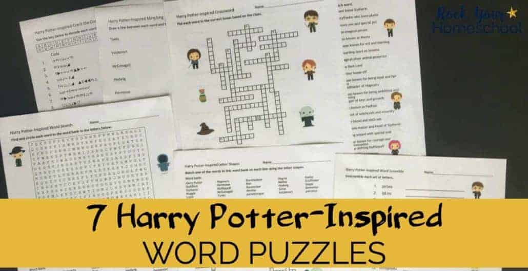Harry Potter word puzzles