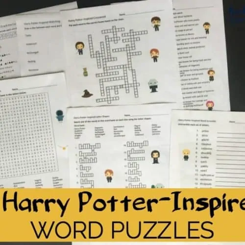 Boost learning fun with these 7 Harry Potter-Inspired Word Puzzles. Brilliant learning fun activities with code, word search, crossword puzzle, and more!