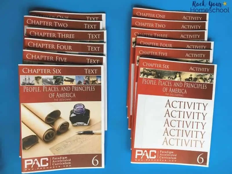 The text and activity books for American History from Paradigm Accelerated Curriculum will help you easily make it interesting & engaging.