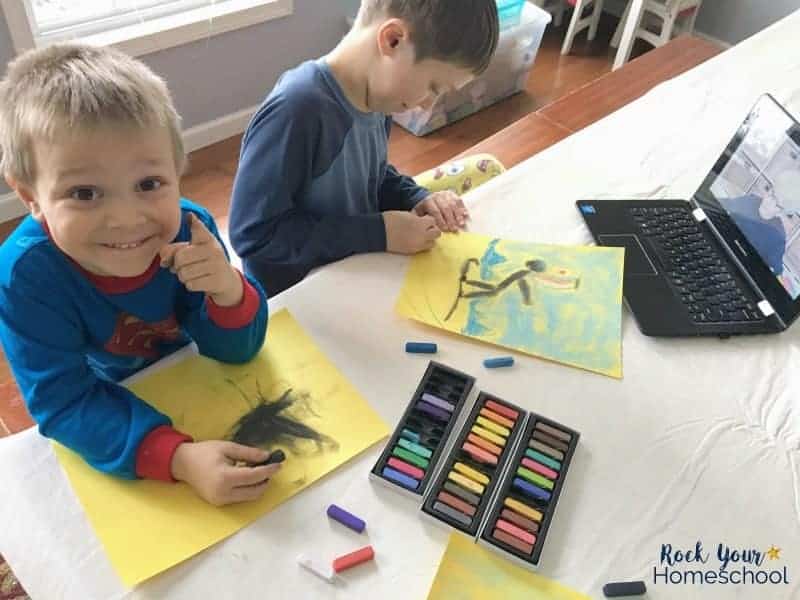 You can have tons of summer fun with kids using chalk pastels!