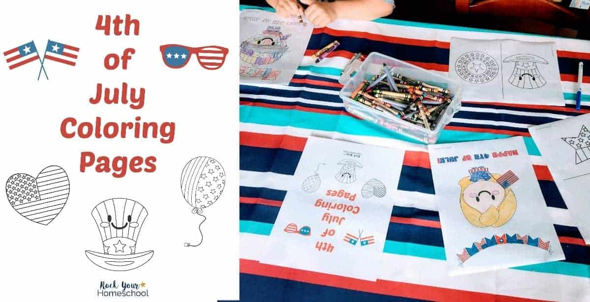 Make your holiday celebration special with these free 4th of July coloring pages.