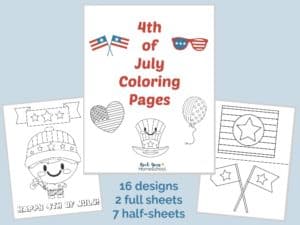 Make the holiday fun with kids with these free 4th of July coloring pages. Printable pack is an instant download so just click and print. Awesome summer fun activities!