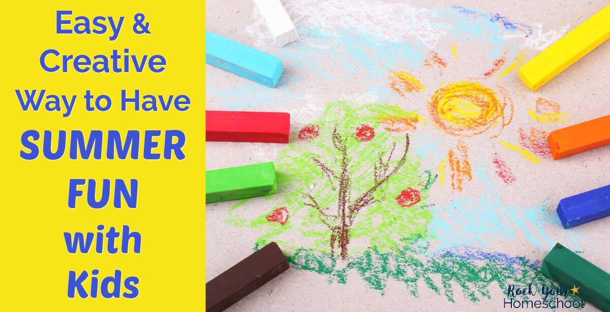 Use this easy & creative way to have summer fun with kids to connect & relax.