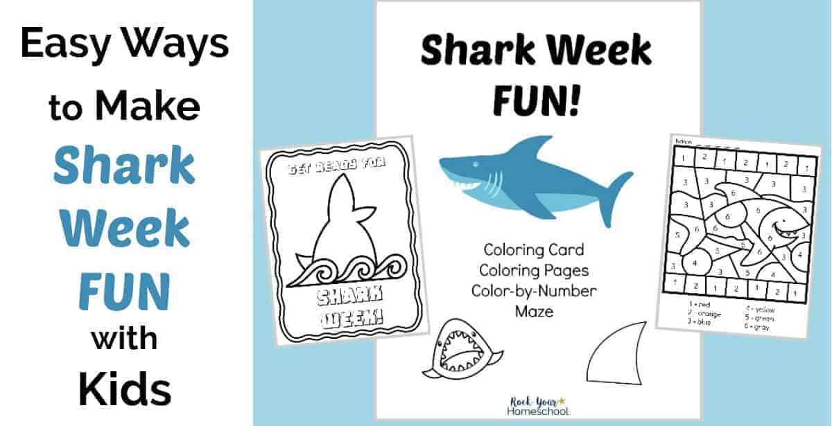 Have Shark Week Fun with all ages using these free printable activities.