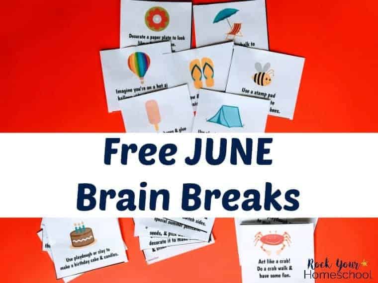 Make this June filled with learning fun with these free June Brain Breaks printable cards.