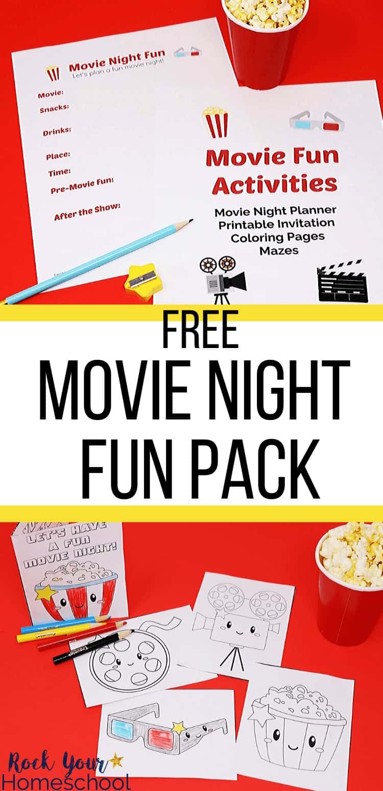 Free Kids Activity Pack for Family Movie Night Fun