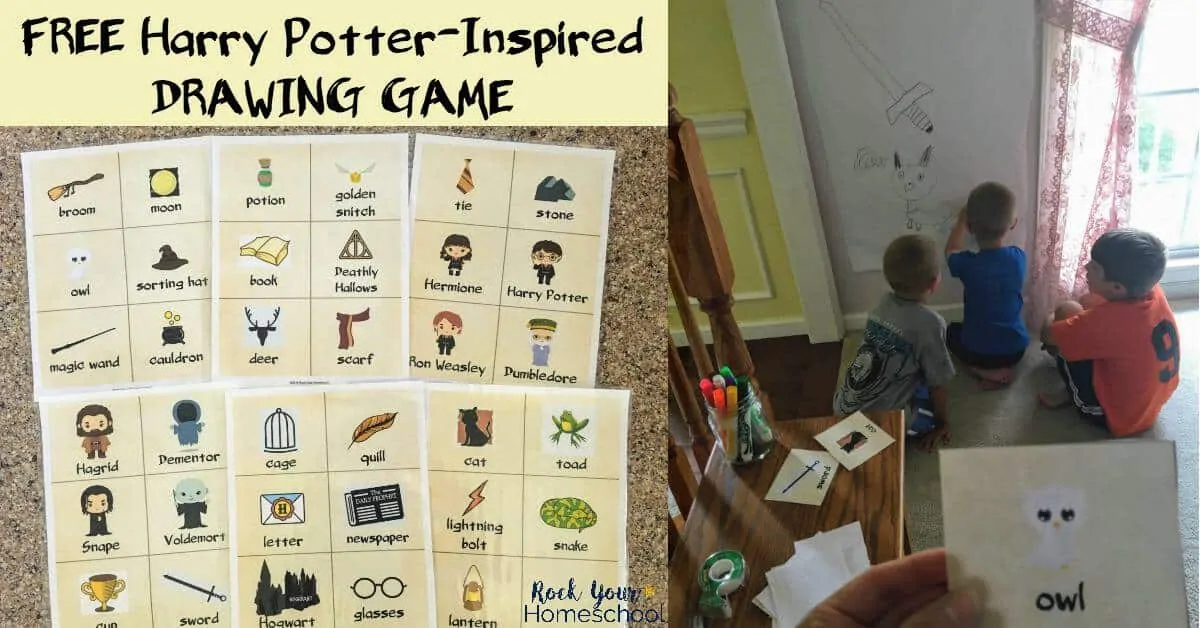 Have magical fun with this free Harry Potter-Inspired Drawing Game. Great for parties, learning & family fun!