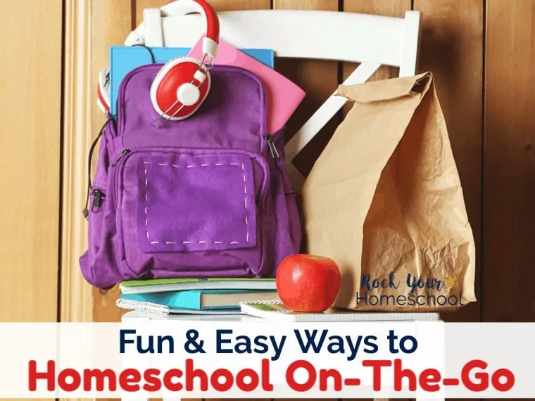Homeschool life can get busy! Appointments, extracurricular activities, and practices can quickly fill your calendar. Instead of getting overwhelmed & stressed, take your homeschool on the road! Get tips from a busy homeschool soccer mom on how to use these fun & easy ways to homeschool on-the-go & still be able to look back on your day with a smile.
