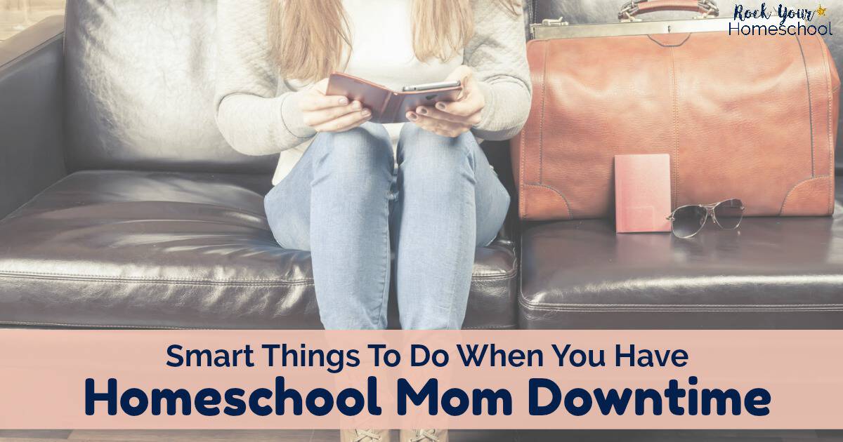 Check out these 15 smart things to do when you have some glorious homeschool mom downtime!