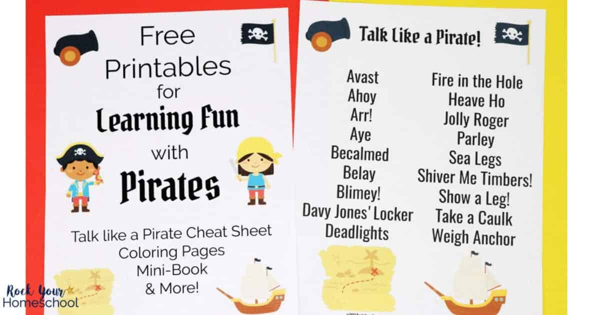 Enjoy Learning Fun with Pirates using this free printable pack of activities with pirate themes.