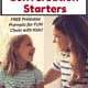 Smiling daughter & mom wearing striped shirts enjoying a fun chat at a desk with notebook & coloring pencils