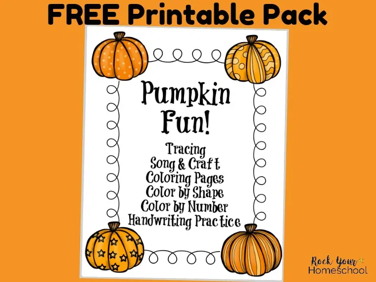 Have some fantastic Fall learning fun with your kids with this free printable pack for pumpkin fun. Awesome activities for easy classroom, family, and homeschool fun!