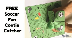 Add to your fun cootie catchers collection with this free soccer-themed printable.