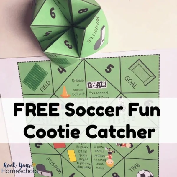 Have amazing interactive fun with your soccer fan using this free printable Soccer Fun Cootie Catcher.