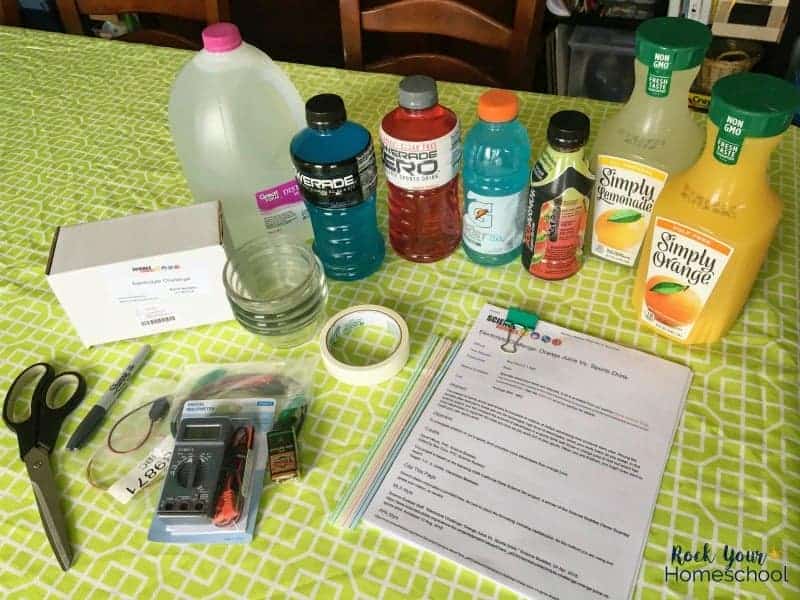 This homeschool science project is an awesome way to boost learning fun and get your kids engaged by figuring out what\'s the best electrolyte drink.