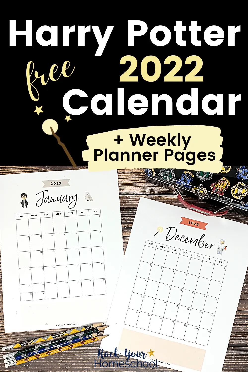 Free Harry Potter-Inspired Calendar for a Magical Year (Updated for 2022 & 2023)