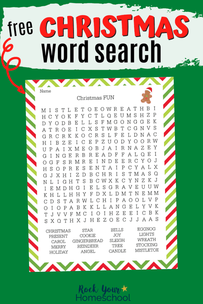 Free Christmas word search to feature the simple yet super holiday fun your kids will have with this activity