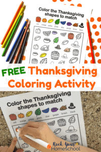 free printable Thanksgiving coloring activity