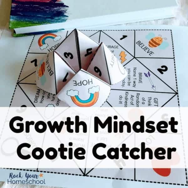 Have special growth mindset fun with this free cootie catcher.
