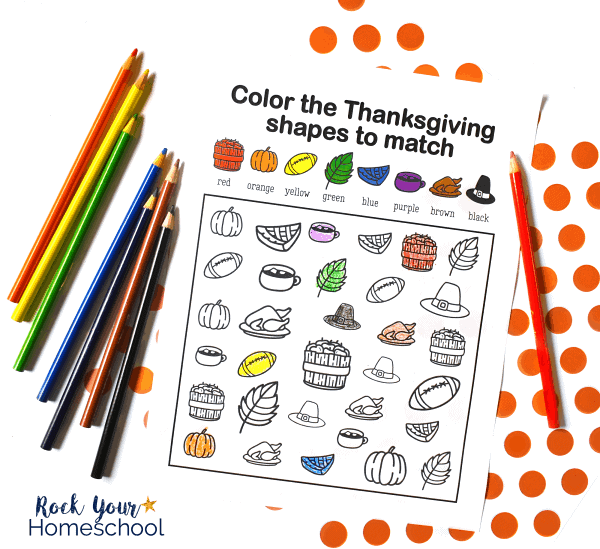 This free printable Thanksgiving coloring activity is a wonderful way to have easy holiday fun with kids.