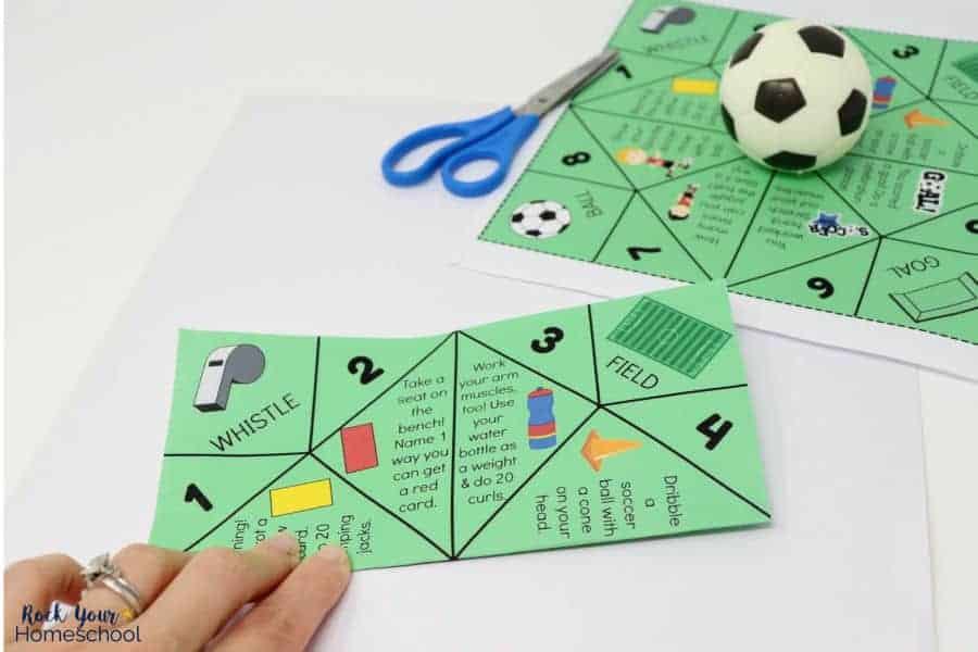 Free Soccer Cootie Catcher for Easy Fun with Kids