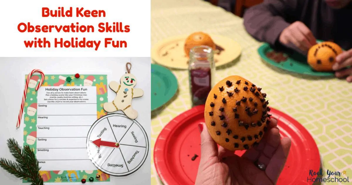 Have some easy holiday fun with kids as you build keen observation skills using this free printable pack.