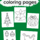 Christmas coloring pages featuring Christmas tree, bells, wreath, ornaments, and sleigh to feature the awesome creative fun your kids will have with this set of 12 free Christmas coloring pages