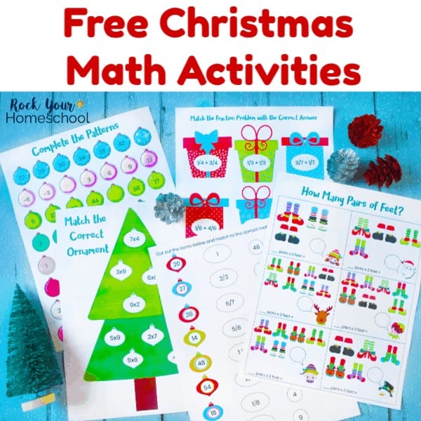 These free printable Christmas math activities are wonderful ways to enjoy holiday learning fun with kids.