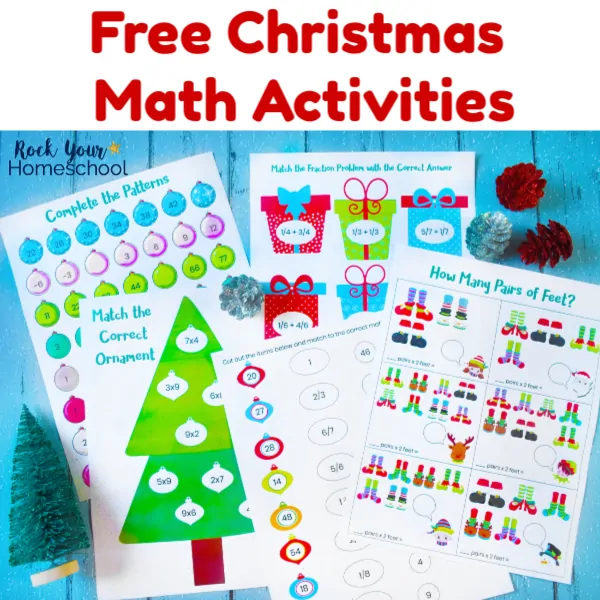 These free printable Christmas math activities are wonderful ways to enjoy holiday learning fun with kids.