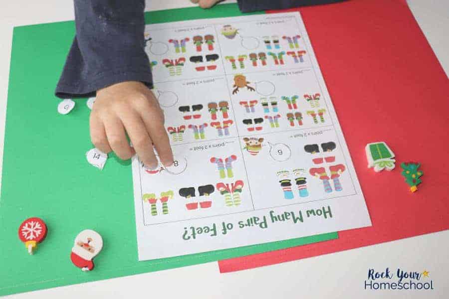 Make holiday learning fun easy with these free printable Christmas math activities.