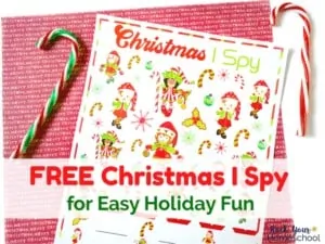This free Christmas I Spy printable is an easy way to have holiday fun with kids.
