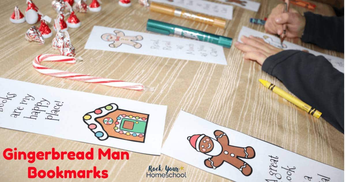 This set of free printable Gingerbread Man bookmarks are wonderful ways to have easy holiday fun with kids.