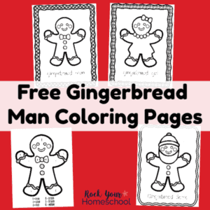 These free Gingerbread Man Coloring Pages are wonderful ways to enjoy easy holiday fun with kids.