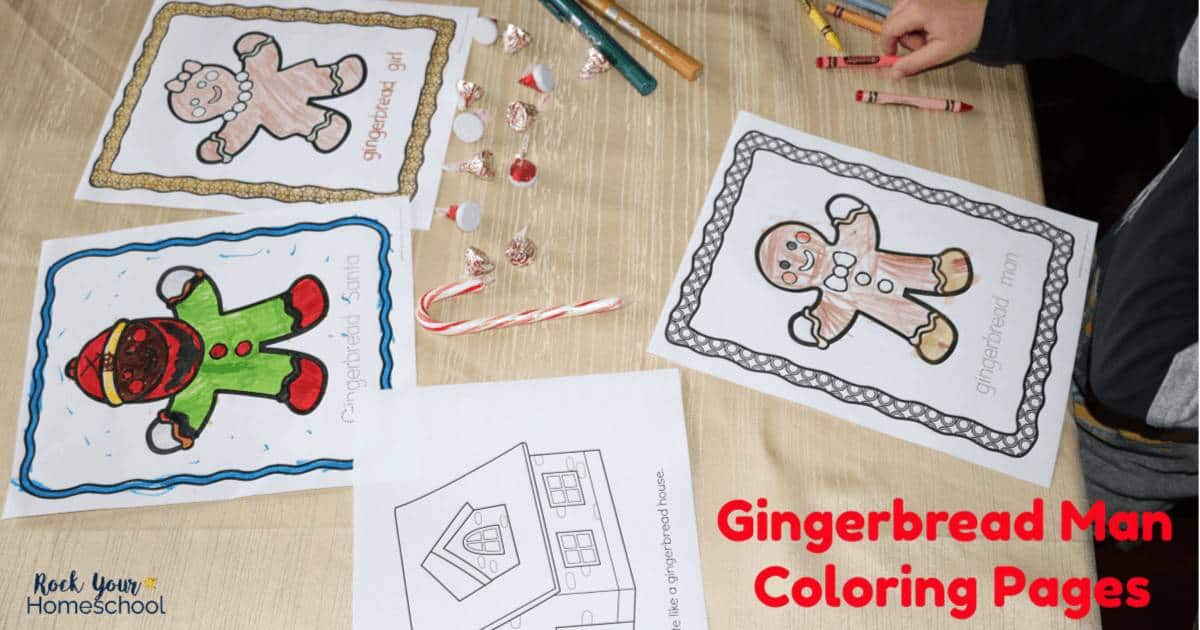 Be ready for easy holiday fun with kids using this printable set of free Gingerbread Man Coloring Pages.