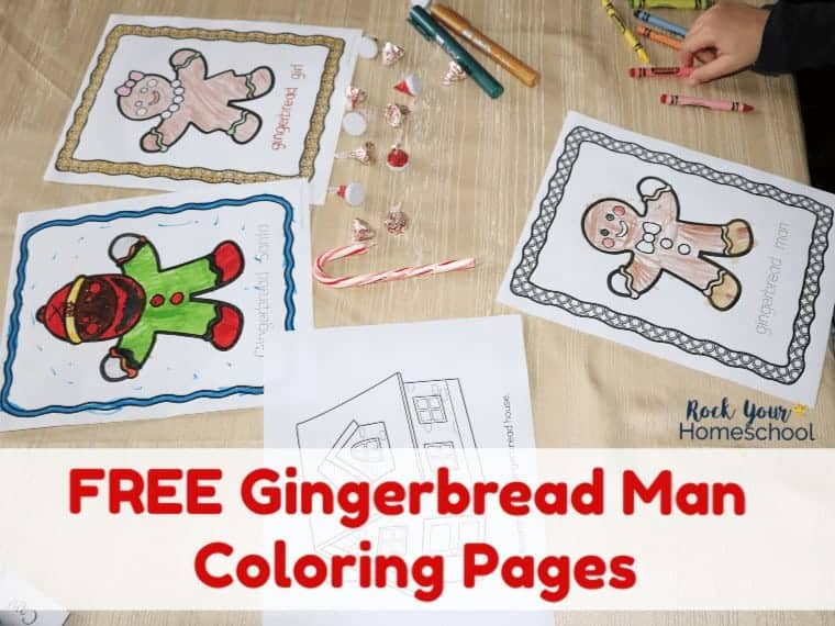 This set of free Gingerbread Man Coloring Pages will help you have easy holiday fun with your kids.