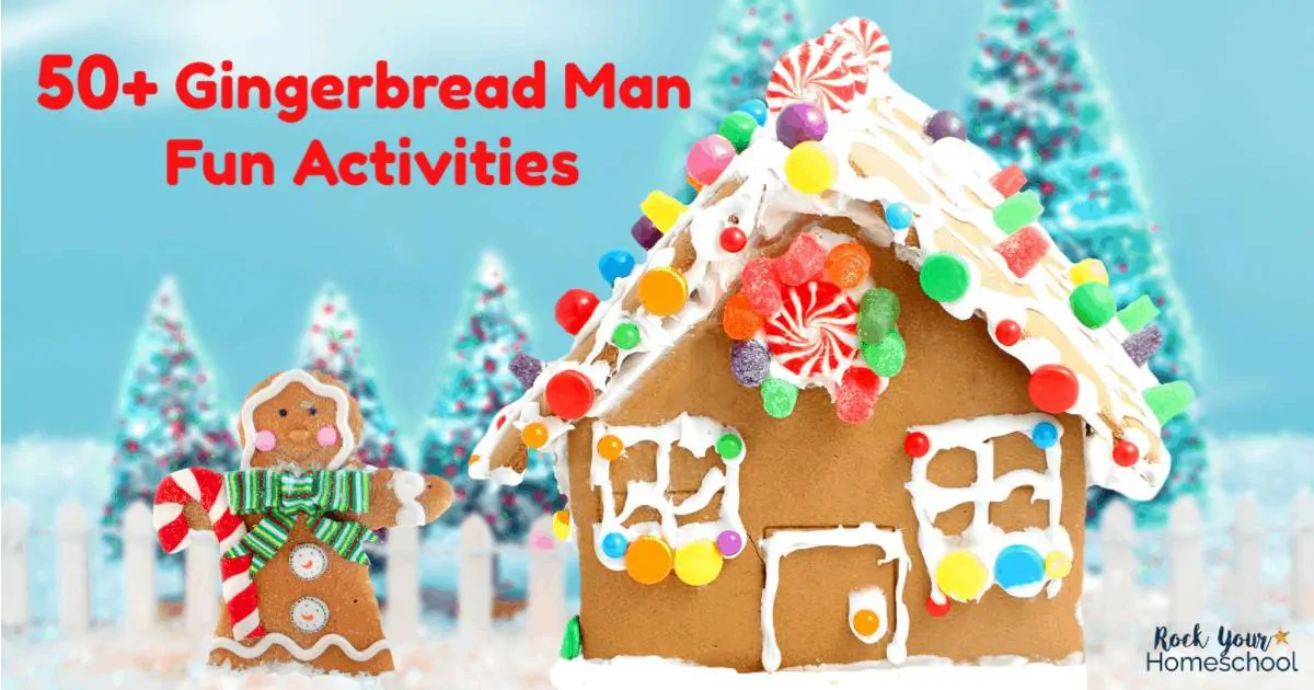 Enjoy these 50+ Gingerbread Man Fun activities for easy holiday fun with kids.