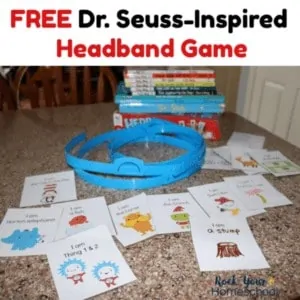 Enjoy this free printable Dr. Seuss-Inspired Headband Game for interactive fun with kids.